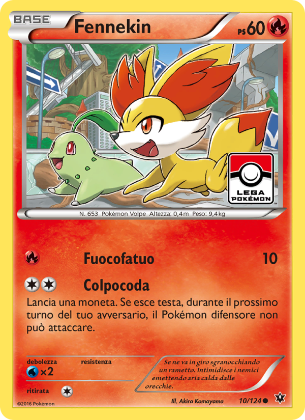 Fennekin 010/129 — Destini Incrociati (Italian Pokémon TCG card)