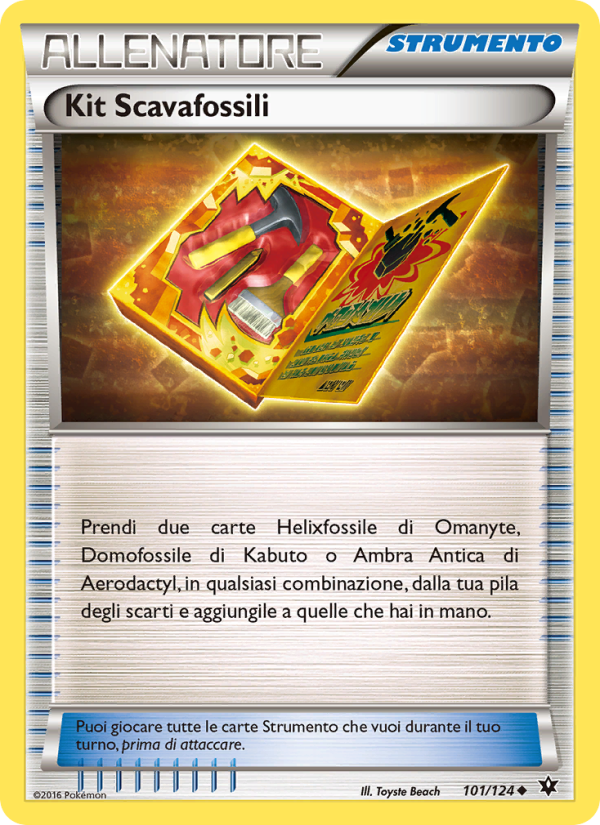 Kit Scavafossili 101/129 — Destini Incrociati (Italian Pokémon TCG card)