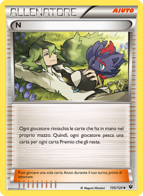 N 105/129 — Destini Incrociati (Italian Pokémon TCG card)