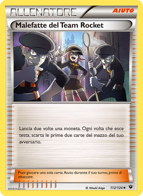 Malefatte del Team Rocket 112/129 — Destini Incrociati (Italian Pokémon TCG card)