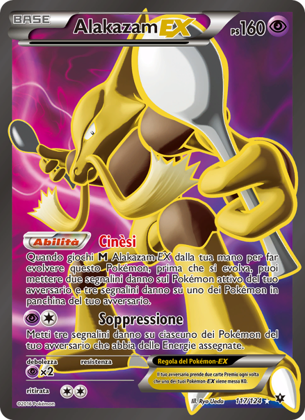 Alakazam EX 117/129 — Destini Incrociati (Italian Pokémon TCG card)
