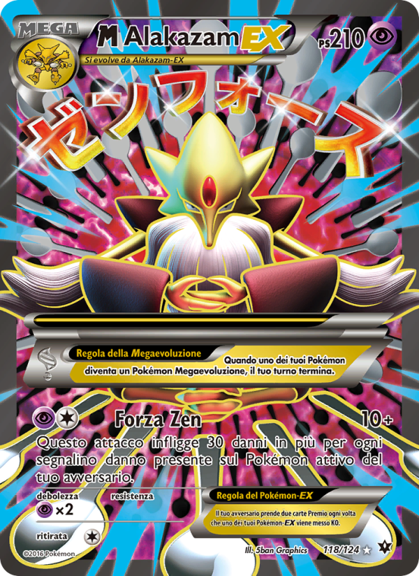 M Alakazam EX 118/129 — Destini Incrociati (Italian Pokémon TCG card)