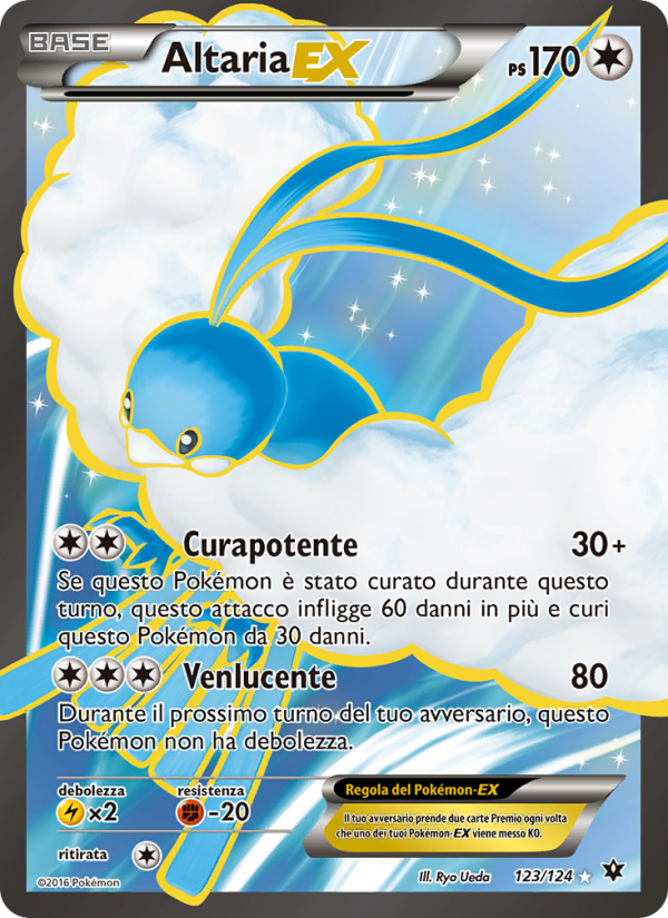 Altaria EX 123/129 — Destini Incrociati (Italian Pokémon TCG card)