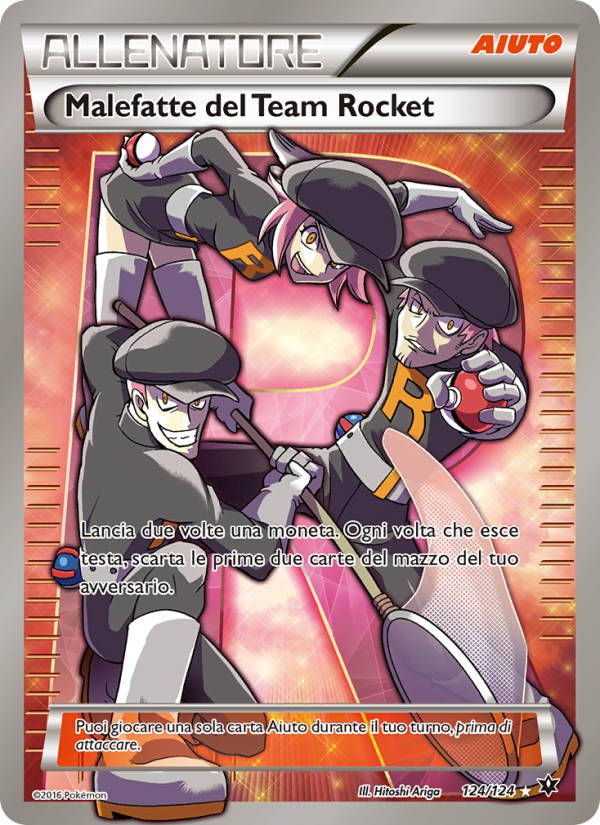 Malefatte del Team Rocket 124/129 — Destini Incrociati (Italian Pokémon TCG card)