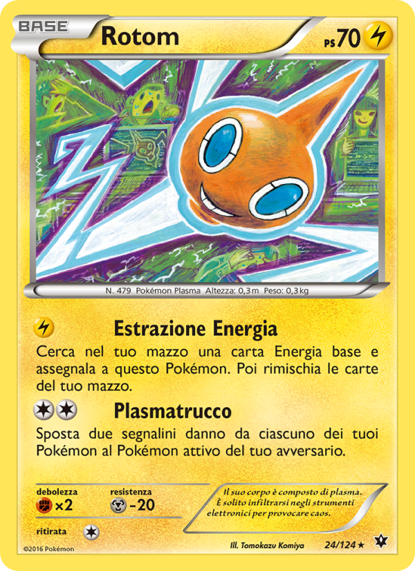Rotom 024/129 — Destini Incrociati (Italian Pokémon TCG card)