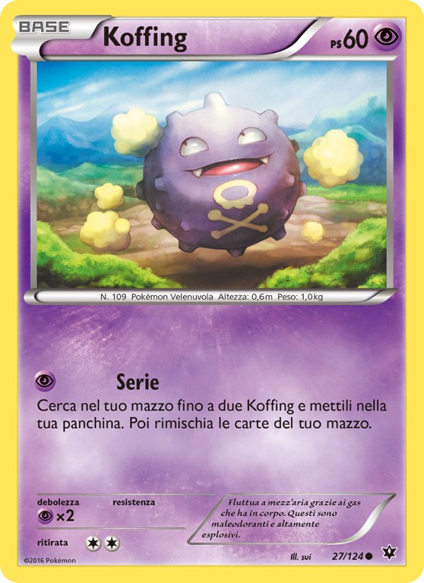Koffing 027/129 — Destini Incrociati (Italian Pokémon TCG card)
