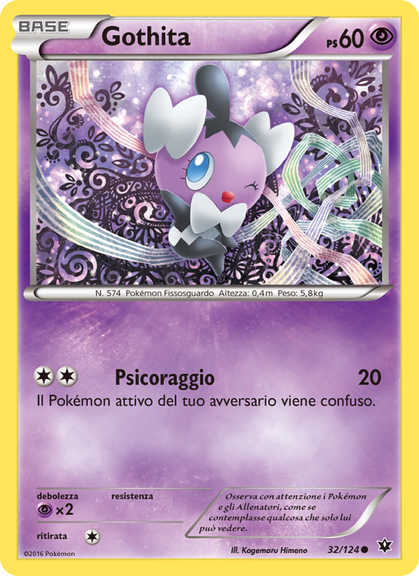 Gothita 032/129 — Destini Incrociati (Italian Pokémon TCG card)