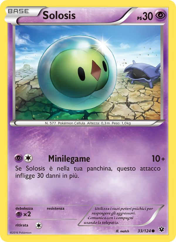 Solosis 033/129 — Destini Incrociati (Italian Pokémon TCG card)