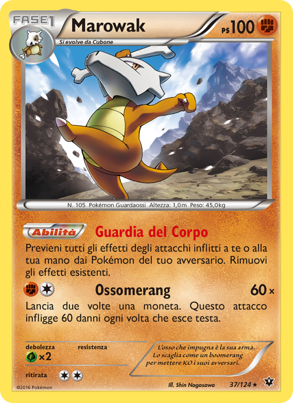 Marowak 037/129 — Destini Incrociati (Italian Pokémon TCG card)