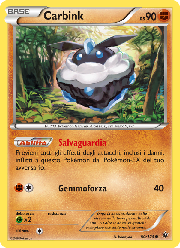 Carbink 050/129 — Destini Incrociati (Italian Pokémon TCG card)