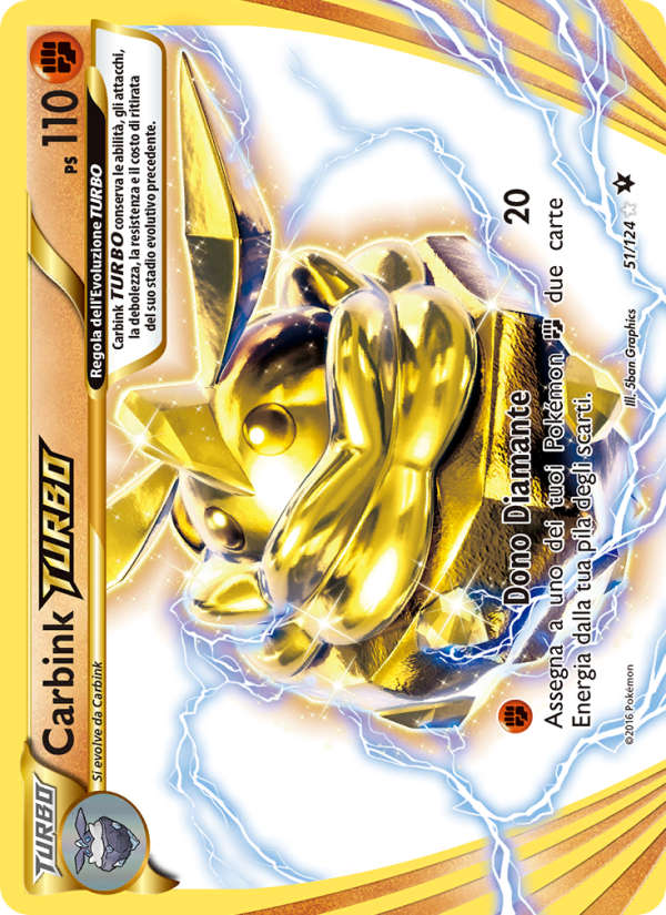 Carbink TURBO 051/129 — Destini Incrociati (Italian Pokémon TCG card)