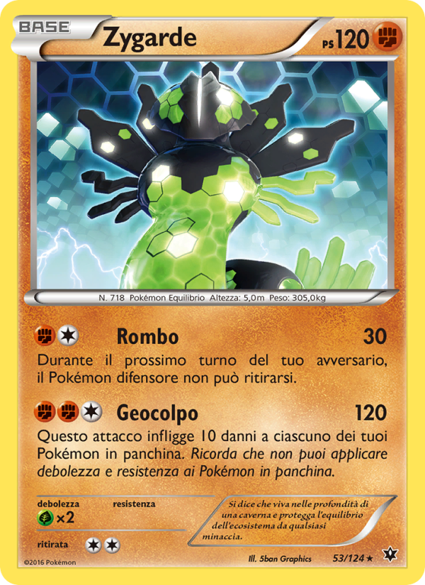 Zygarde 053/129 — Destini Incrociati (Italian Pokémon TCG card)