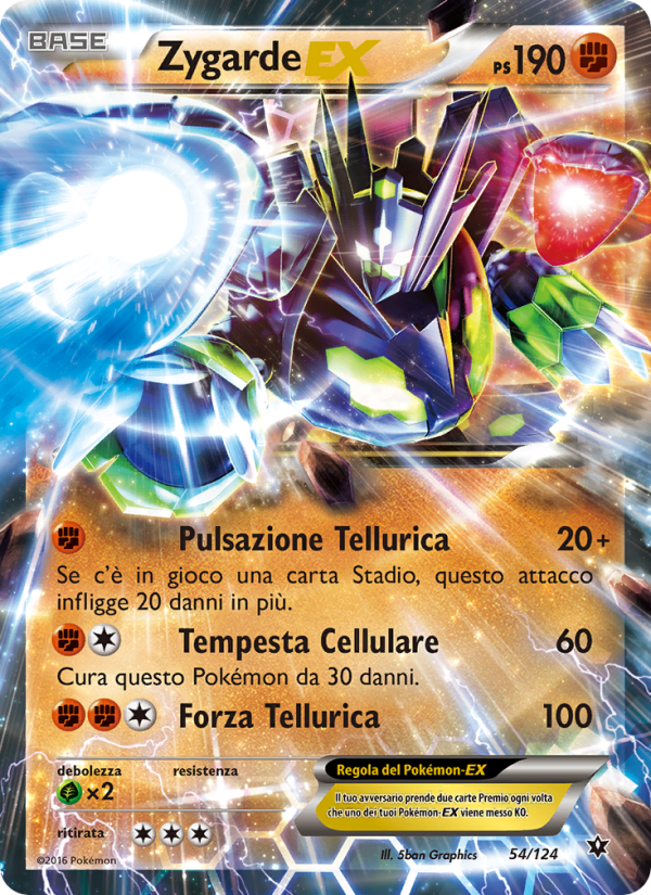 Zygarde-GX 054/129 — Destini Incrociati (Italian Pokémon TCG card)