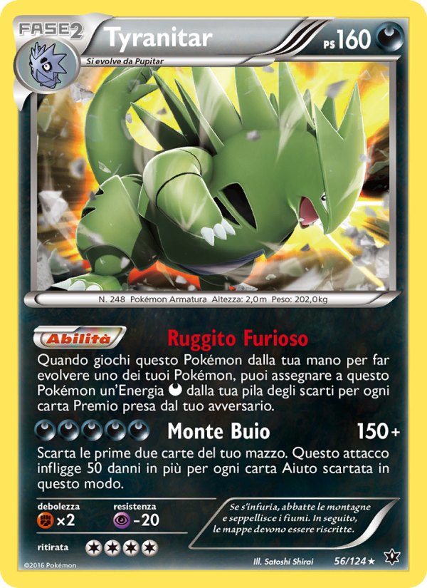 Tyranitar 056/129 — Destini Incrociati (Italian Pokémon TCG card)