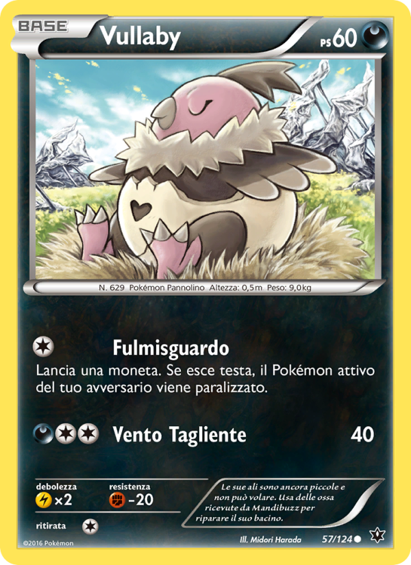 Vullaby 057/129 — Destini Incrociati (Italian Pokémon TCG card)