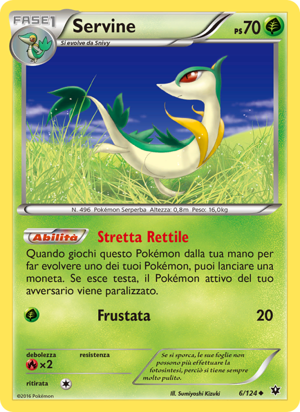 Servine 006/129 — Destini Incrociati (Italian Pokémon TCG card)