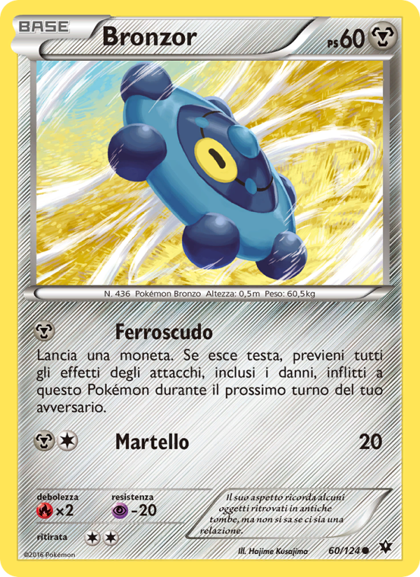 Bronzor 060/129 — Destini Incrociati (Italian Pokémon TCG card)