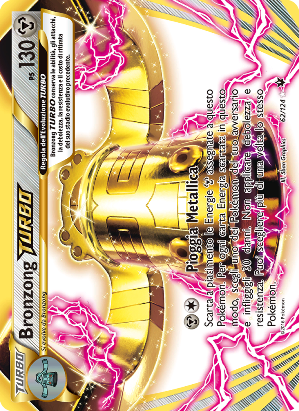 Bronzong TURBO 062/129 — Destini Incrociati (Italian Pokémon TCG card)