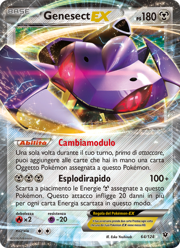 Genesect EX 064/129 — Destini Incrociati (Italian Pokémon TCG card)