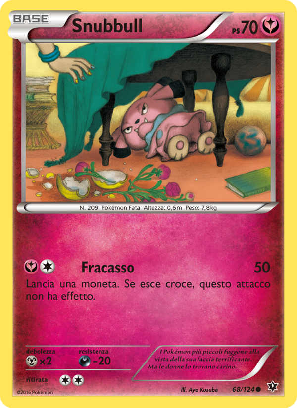 Snubbull 068/129 — Destini Incrociati (Italian Pokémon TCG card)