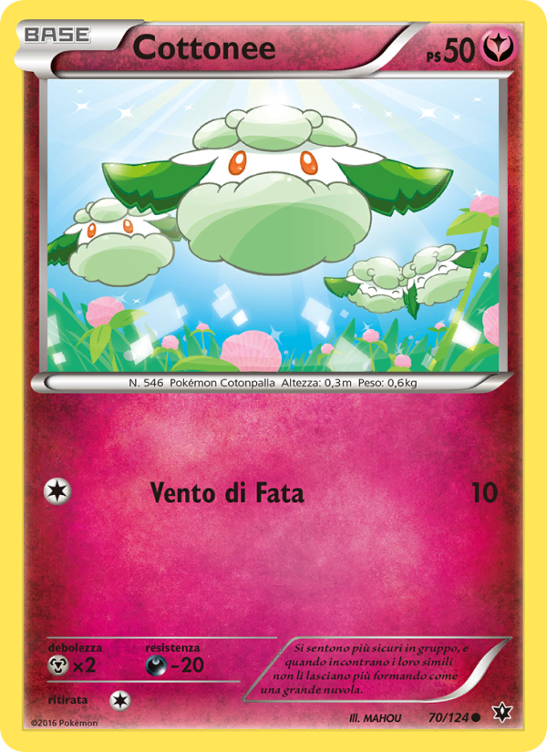 Cottonee 070/129 — Destini Incrociati (Italian Pokémon TCG card)