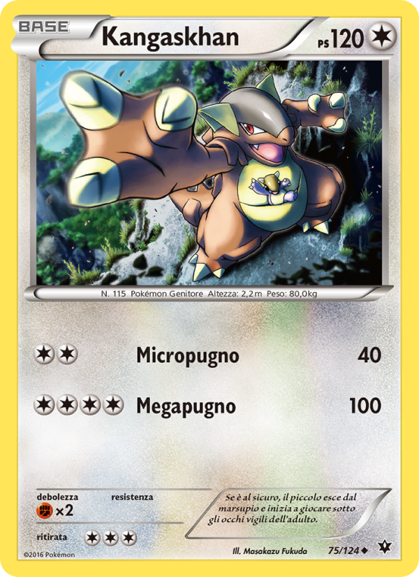 Kangaskhan 075/129 — Destini Incrociati (Italian Pokémon TCG card)