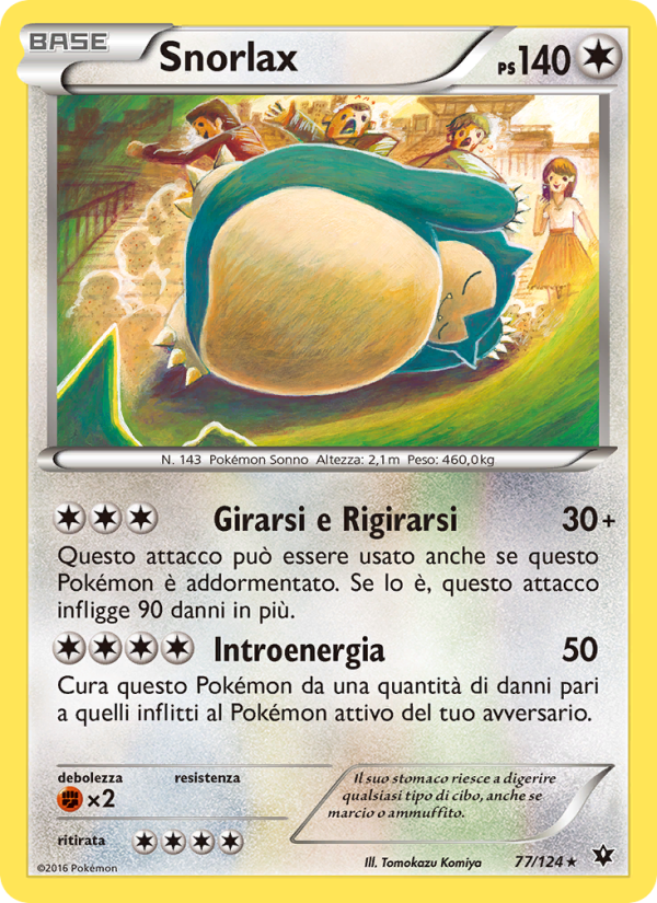 Snorlax 077/129 — Destini Incrociati (Italian Pokémon TCG card)