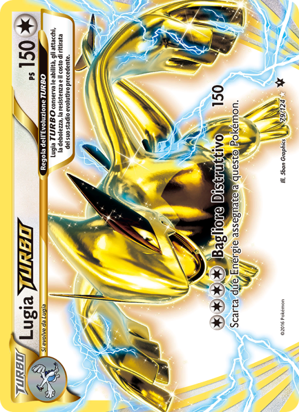 Lugia TURBO 079/129 — Destini Incrociati (Italian Pokémon TCG card)
