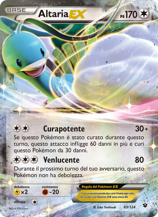 Altaria EX 083/129 — Destini Incrociati (Italian Pokémon TCG card)