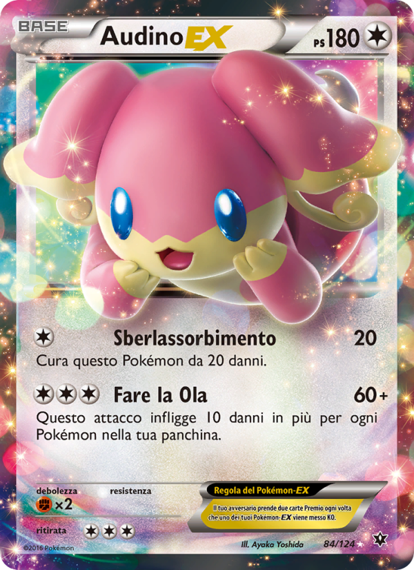 Audino EX 084/129 — Destini Incrociati (Italian Pokémon TCG card)