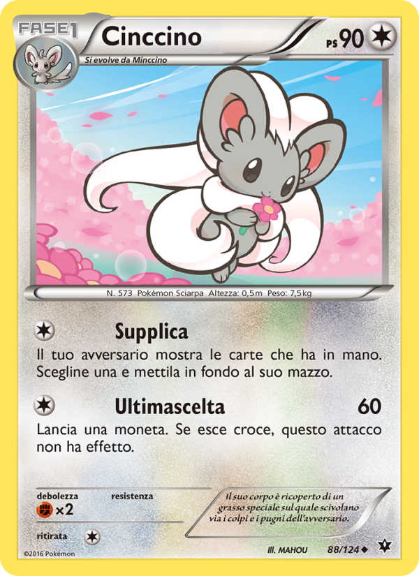Cinccino 088/129 — Destini Incrociati (Italian Pokémon TCG card)