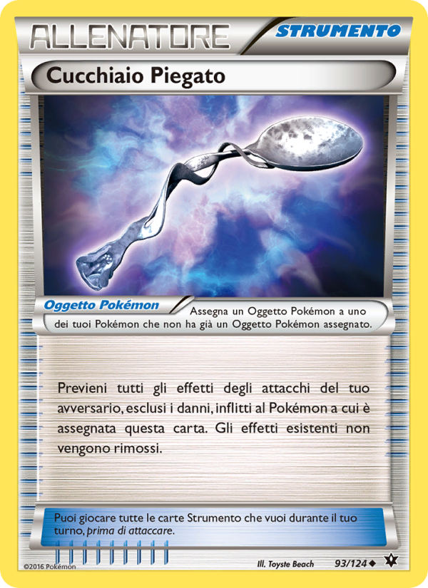 Cucchiaio Piegato 093/129 — Destini Incrociati (Italian Pokémon TCG card)