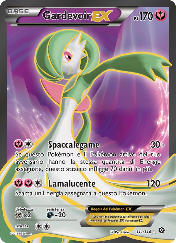 Gardevoir EX 111/116 — Vapori Accesi (Italian Pokémon TCG card)