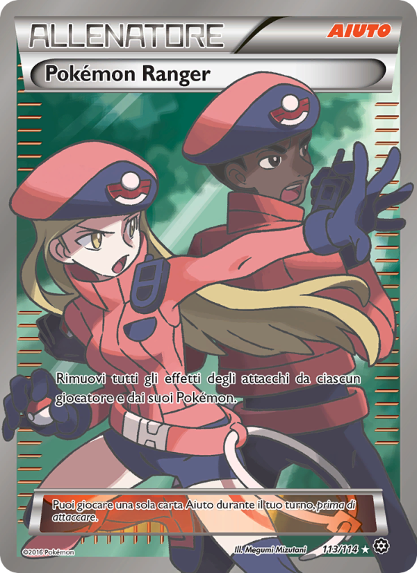 Pokémon Ranger 113/116 — Vapori Accesi (Italian Pokémon TCG card)