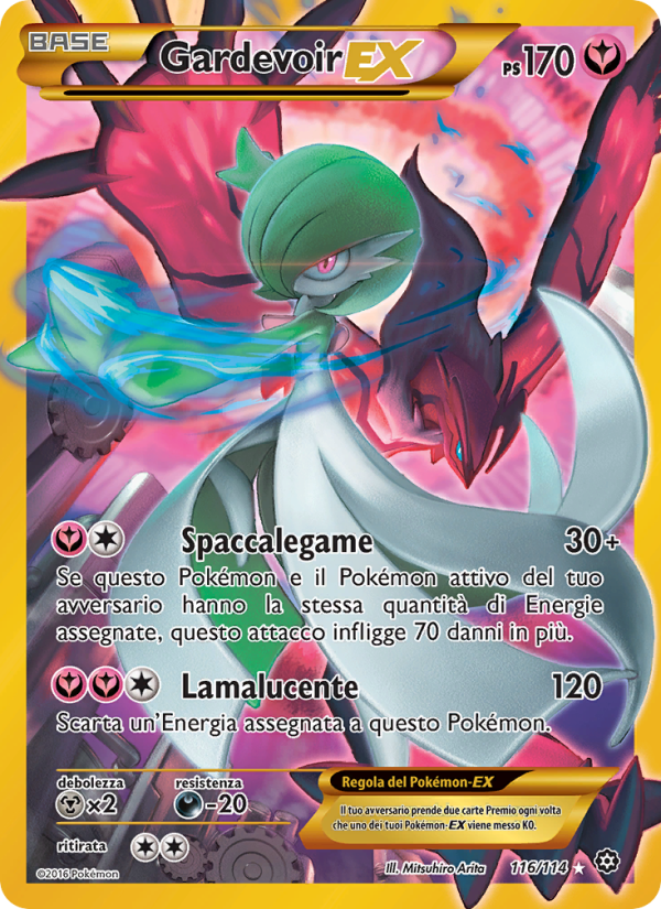 Gardevoir EX 116/116 — Vapori Accesi (Italian Pokémon TCG card)