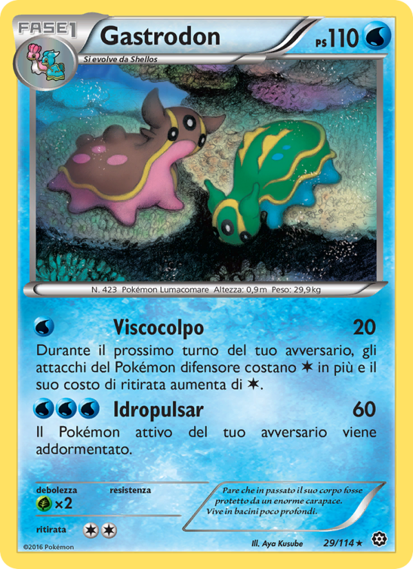 Gastrodon 029/116 — Vapori Accesi (Italian Pokémon TCG card)
