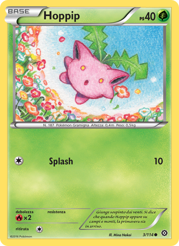 Hoppip 003/116 — Vapori Accesi (Italian Pokémon TCG card)