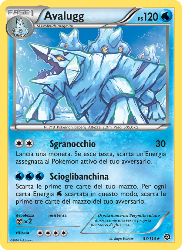Avalugg 037/116 — Vapori Accesi (Italian Pokémon TCG card)