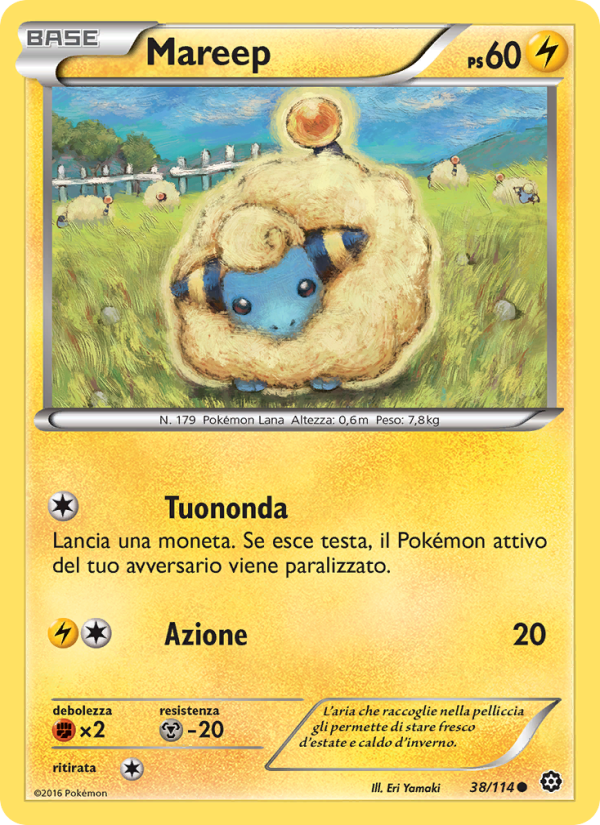 Mareep 038/116 — Vapori Accesi (Italian Pokémon TCG card)