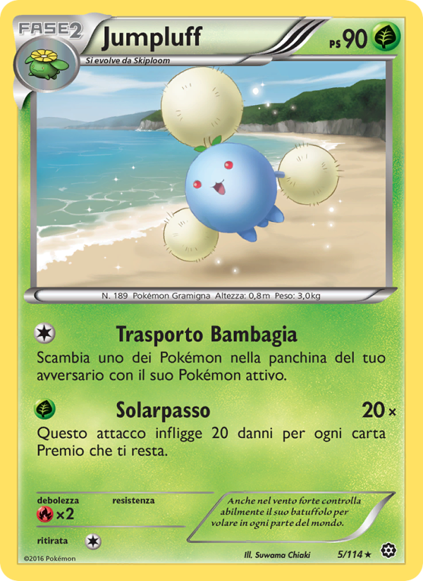Jumpluff 005/116 — Vapori Accesi (Italian Pokémon TCG card)