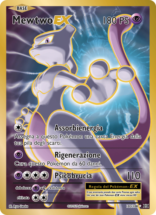 Mewtwo EX 103/113 — Evoluzioni (Italian Pokémon TCG card)