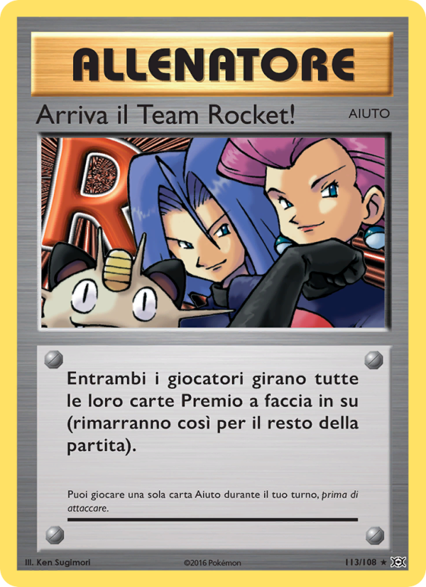 Arriva il Team Rocket! 113/113 — Evoluzioni (Italian Pokémon TCG card)