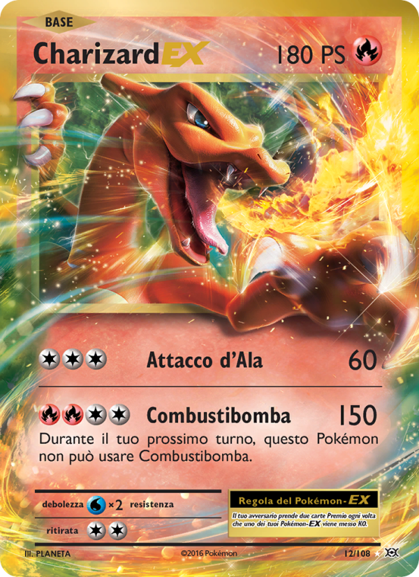 Charizard EX 012/113 — Evoluzioni (Italian Pokémon TCG card)