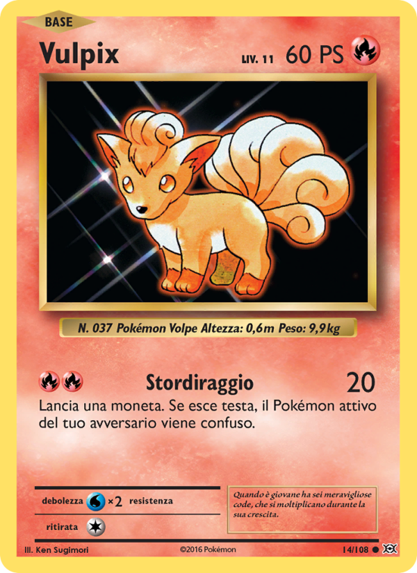 Vulpix 014/113 — Evoluzioni (Italian Pokémon TCG card)