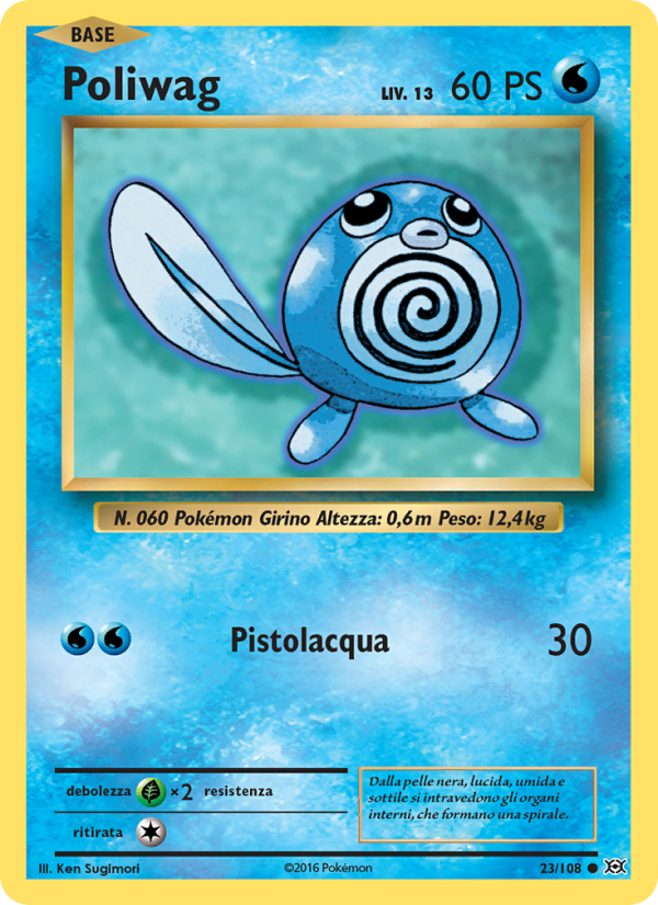 Poliwag 023/113 — Evoluzioni (Italian Pokémon TCG card)