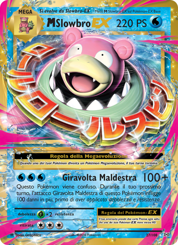 M Slowbro EX 027/113 — Evoluzioni (Italian Pokémon TCG card)