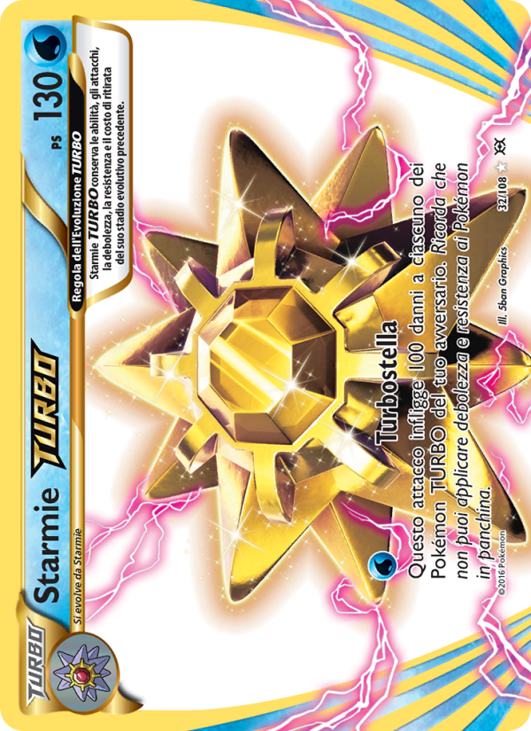 Starmie TURBO 032/113 — Evoluzioni (Italian Pokémon TCG card)