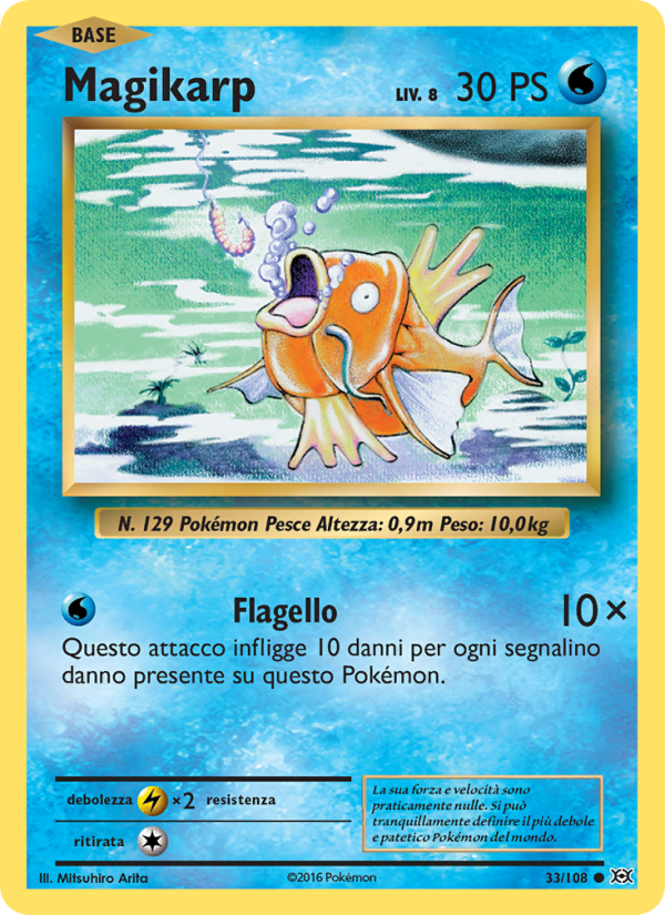Magikarp 033/113 — Evoluzioni (Italian Pokémon TCG card)