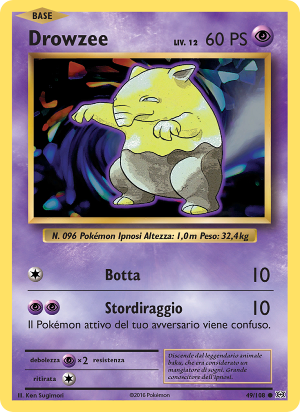 Drowzee 049/113 — Evoluzioni (Italian Pokémon TCG card)