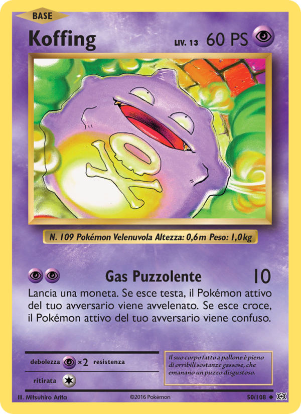 Koffing 050/113 — Evoluzioni (Italian Pokémon TCG card)